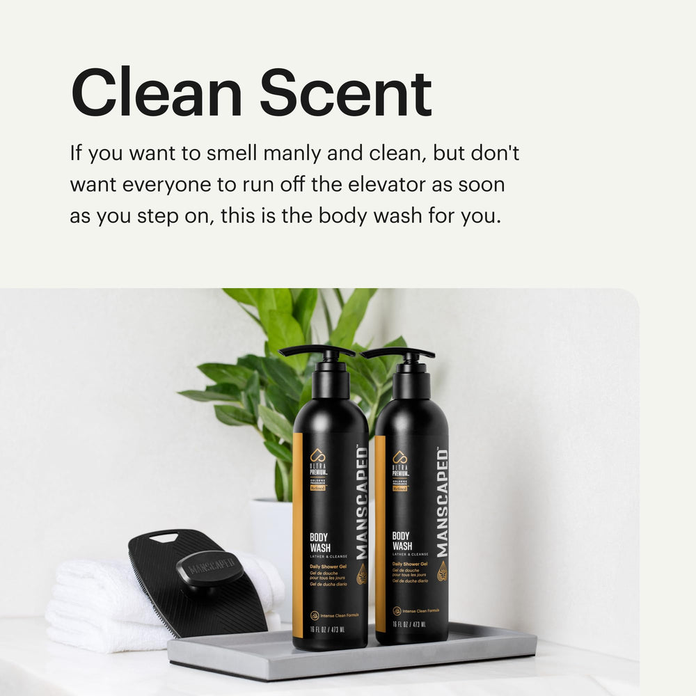 MANSCAPED Refined, aroma masculino suave para la ducha.