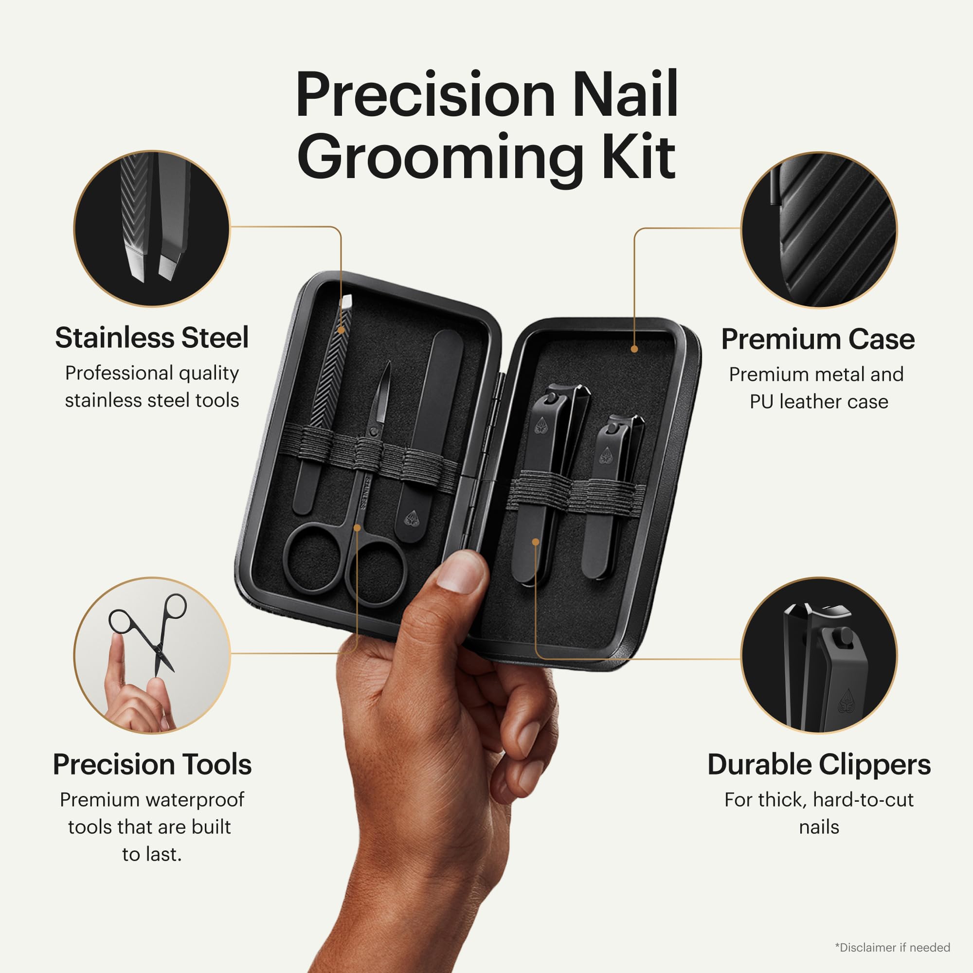 MANSCAPED Shears 3.0: cortauñas para manos y pies con precisión