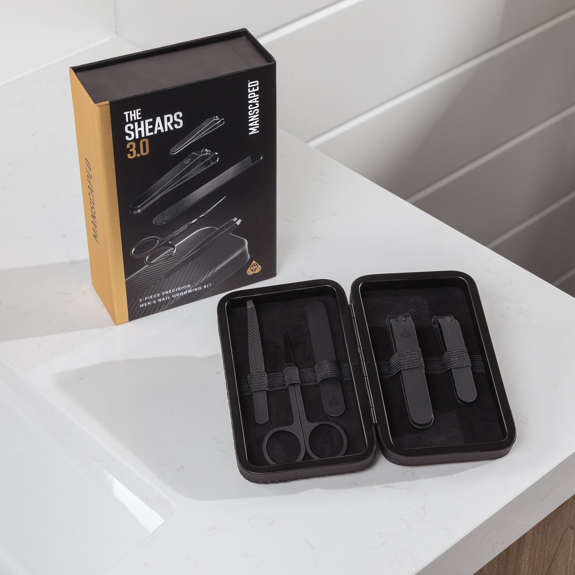 MANSCAPED Shears 3.0: acero inoxidable para durabilidad y humedad