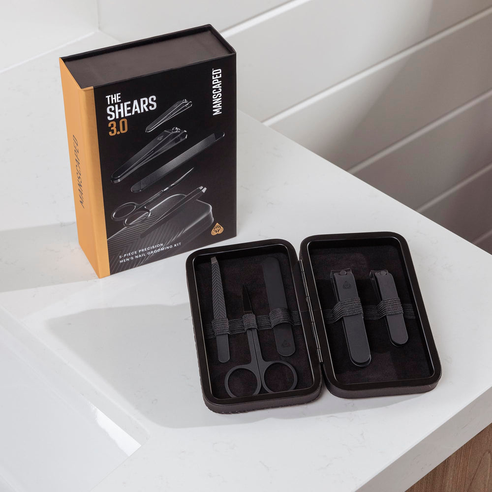 MANSCAPED Shears 3.0: acero inoxidable para durabilidad y humedad