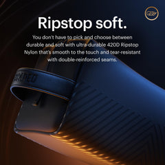 MANSCAPED The Shed 2.0, nylon ripstop 420D para mayor durabilidad durante viajes.