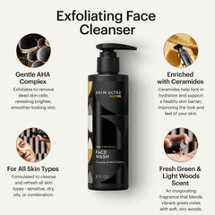 MANSCAPED Skin Ultra exfoliante facial: elimina células muertas para tono uniforme.
