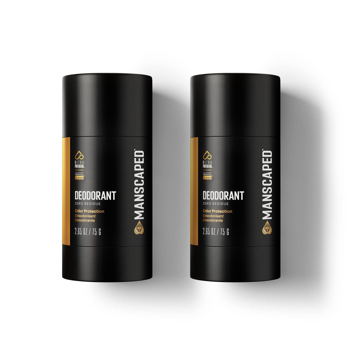 MANSCAPED UltraPremium Desodorante sin aluminio, aplicación suave para axilas limpias y sin manchas.