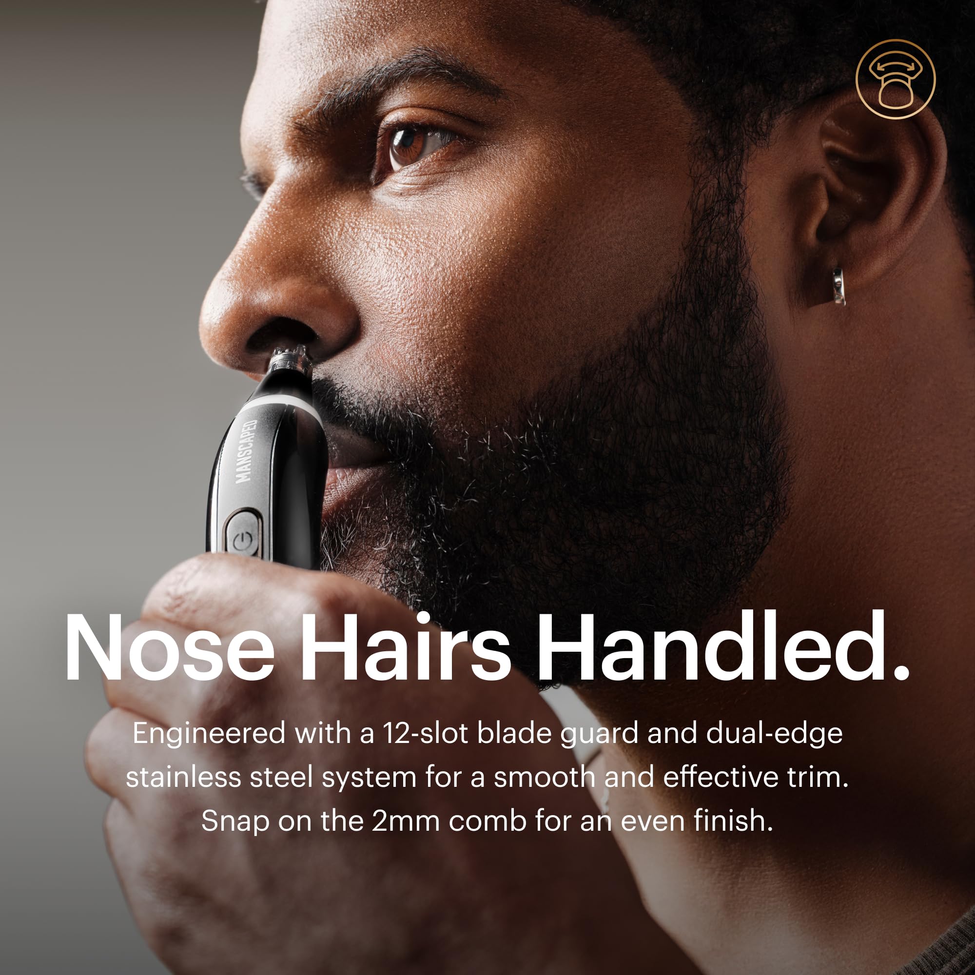 MANSCAPED Weed Whacker 3.0 PRO para cejas, delineado limpio y definido.
