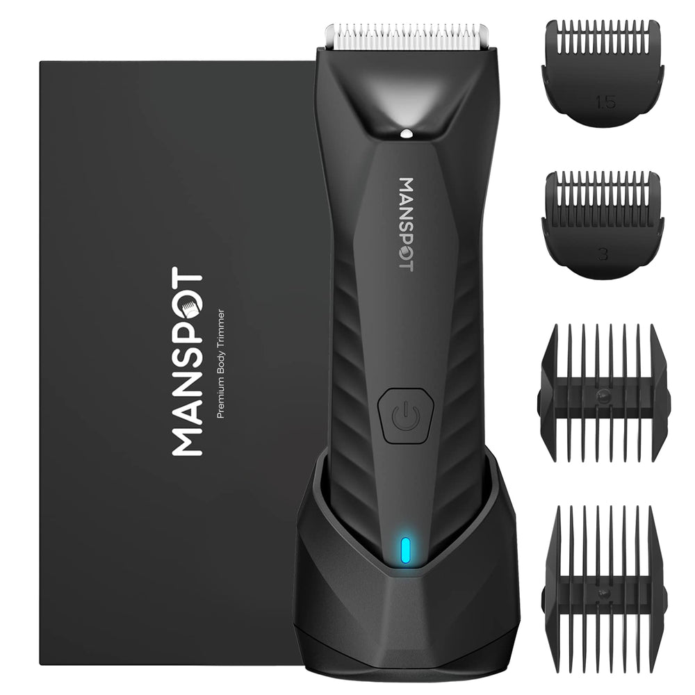 MANSPOT recortadora: cabezal cerámico para un corte suave en zonas sensibles.