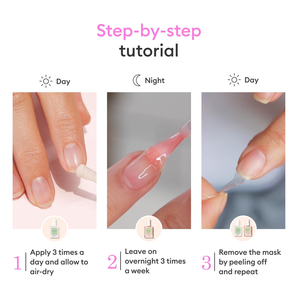 Envase de cuidado de uñas Manucurist para nutrición diaria.