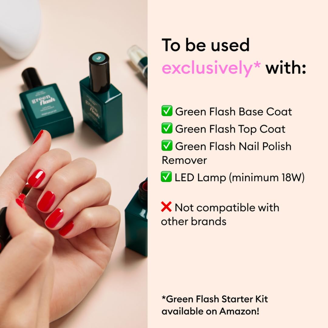 Manucurist Green Flash Base Coat: muestra de color con cobertura uniforme
