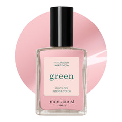 Manucurist Hortencia bottle front in sheer pink for natural-looking nails.