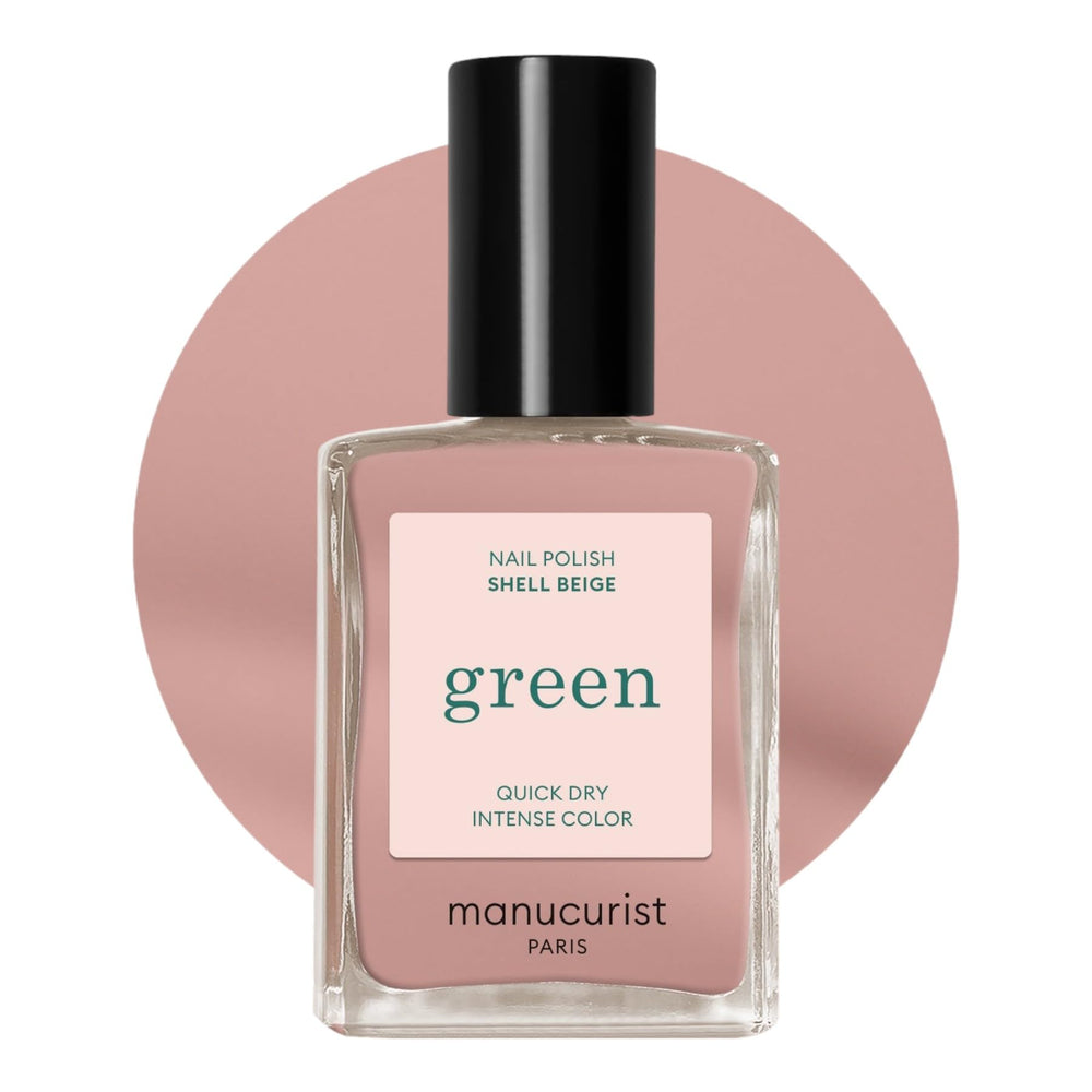 Manucurist Green Shell Beige nail polish bottle in vegan, 9-free formula