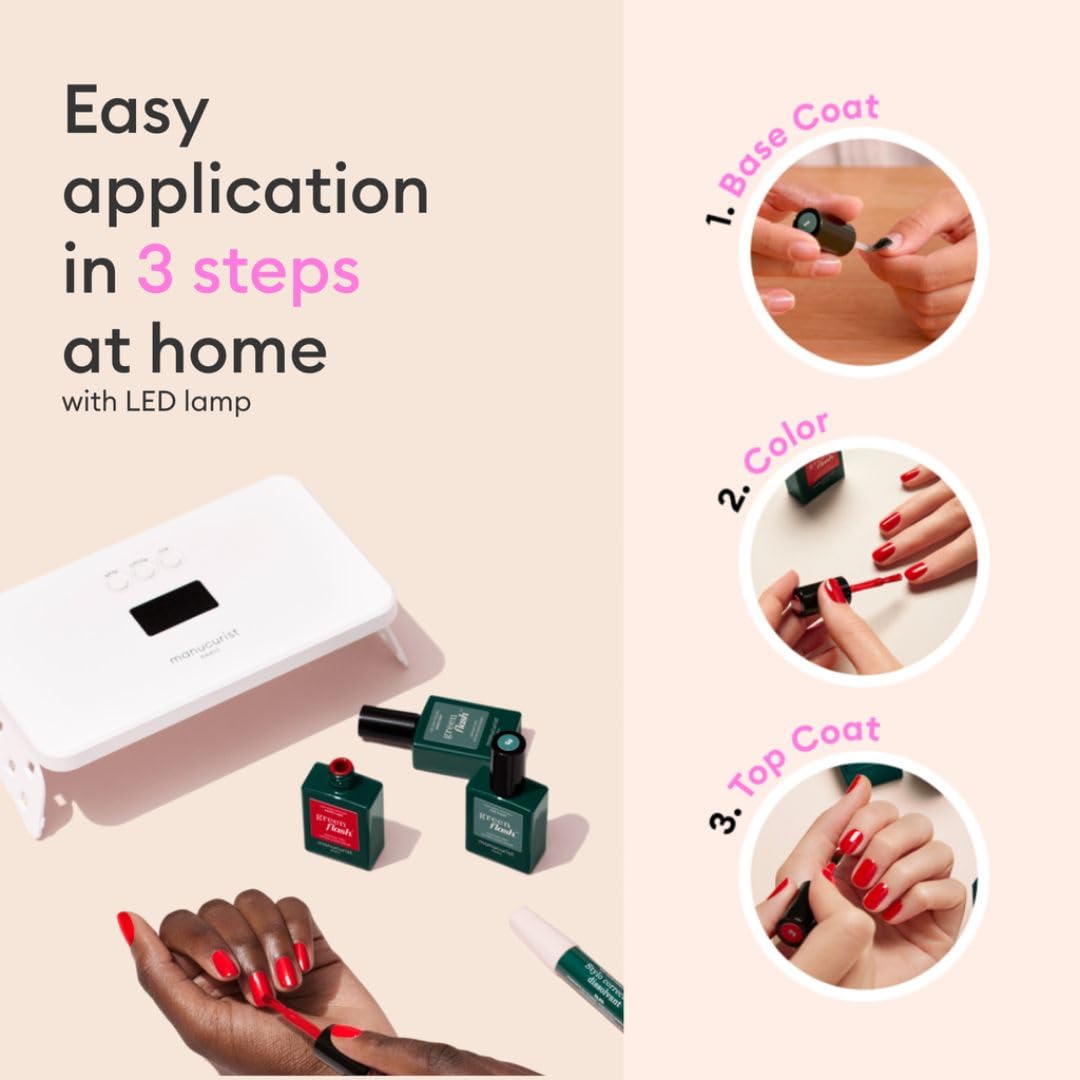 Vernis rose pâle Hortencia Manucurist, nuance douce et élégante.
