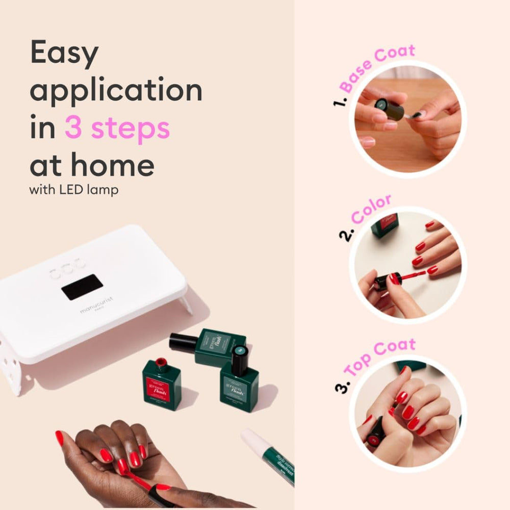 Vernis rose pâle Hortencia Manucurist, nuance douce et élégante.