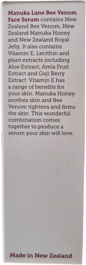 Sérum Manuka Lane vitamina E nutre y protege la piel.