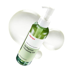 Manyo aceite limpiador herbáceo en bote, limpieza suave con aceites vegetales.