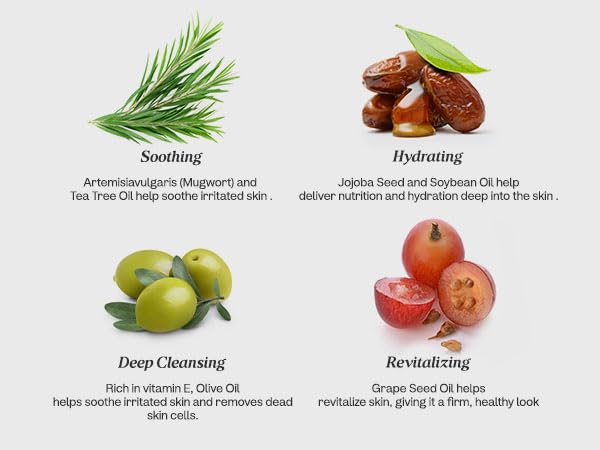 Manyo aceite limpiador herbáceo, enjuague rápido sin residuo graso.