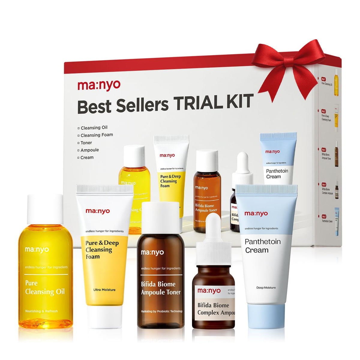 MA:NYO Best Sellers Kit en tamaño viaje para probar la rutina facial diaria