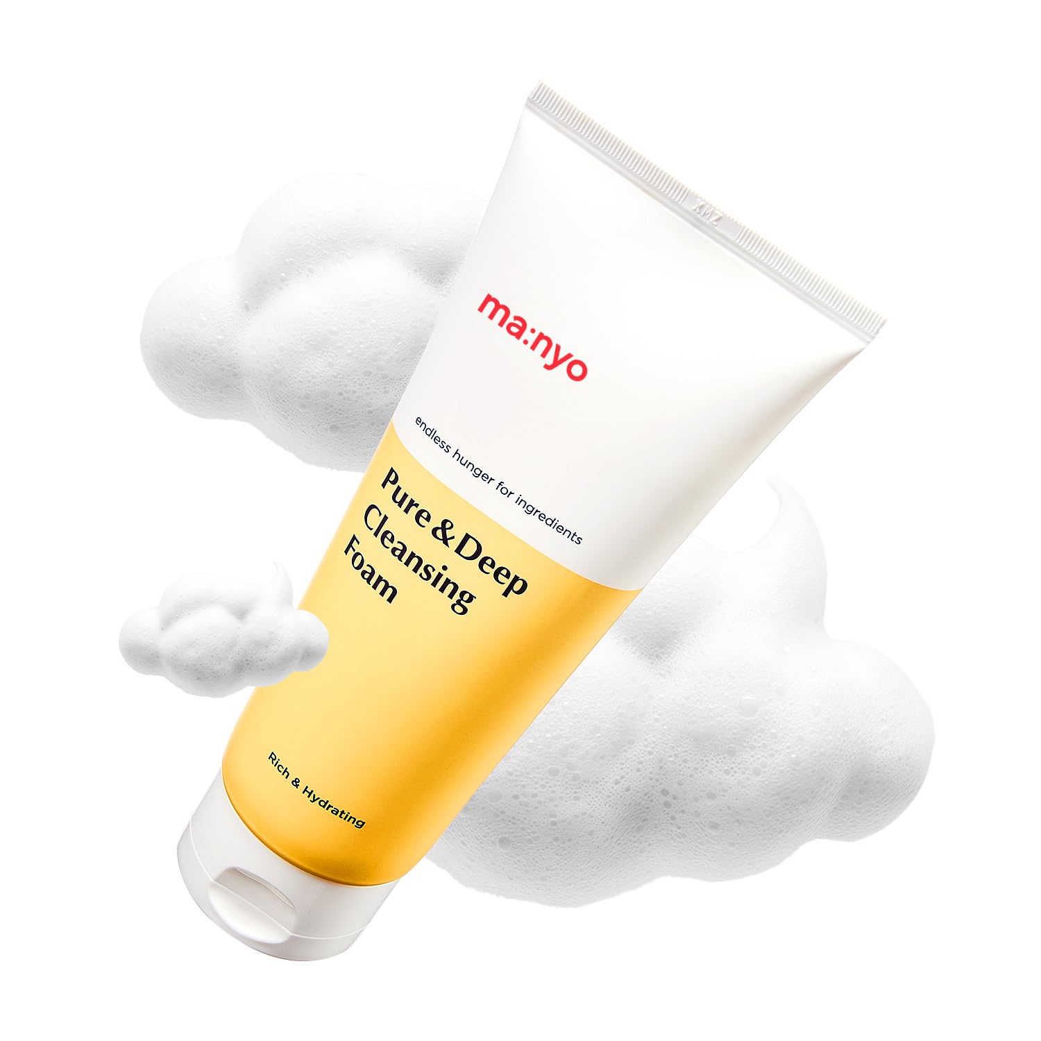 ma:nyo espuma de limpieza facial suave para purificar poros