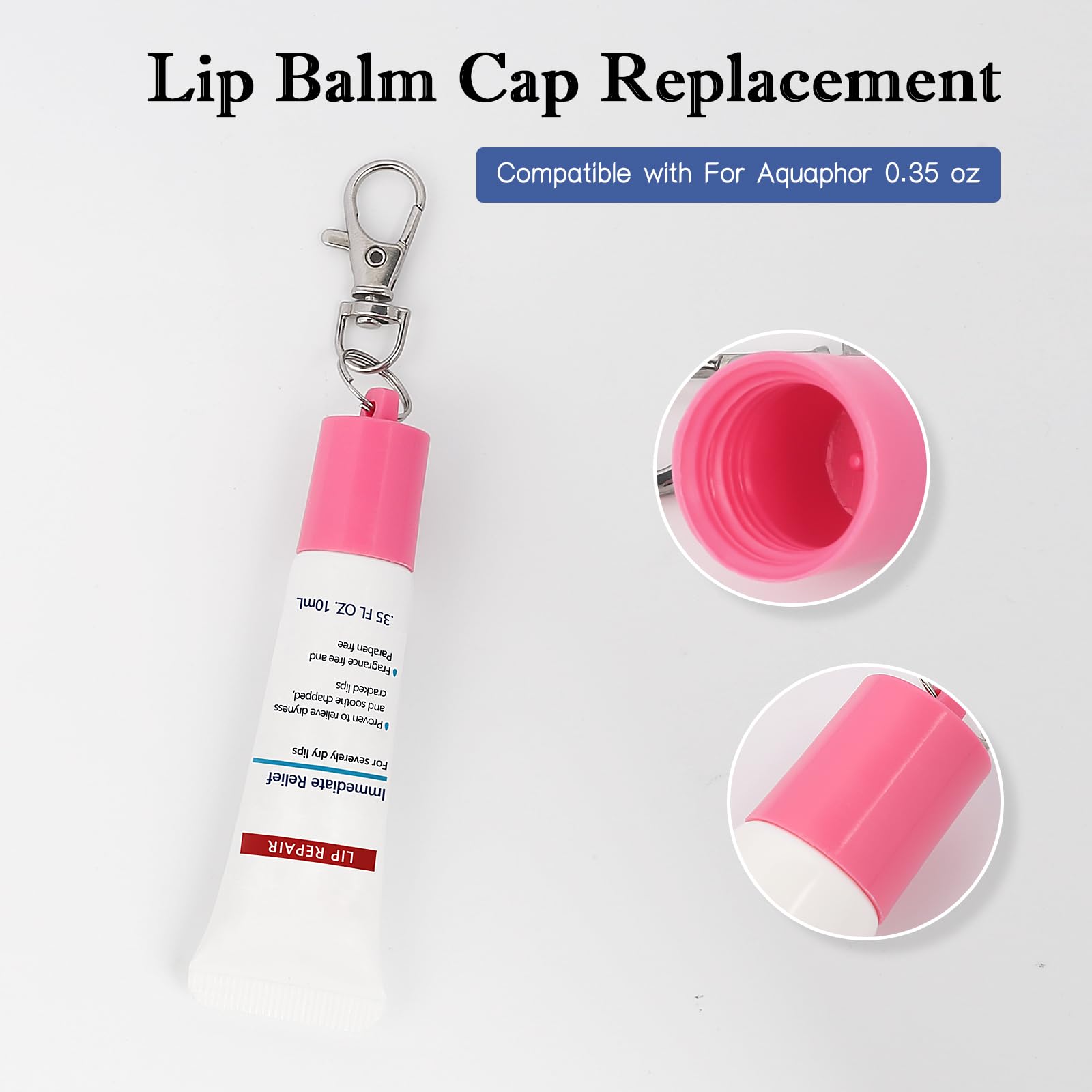 Maoolmht diseño resistente llavero bálsamo labial Aquaphor.