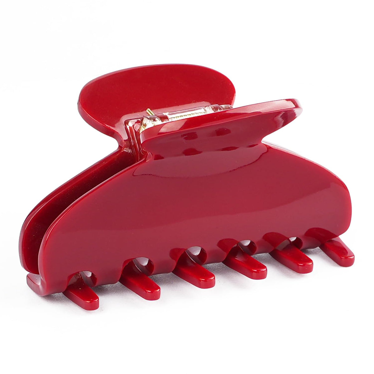 MAORULU clip cabello acetato cereza roja, agarre firme para uso diario.