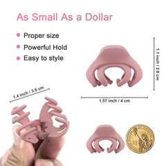 Maorulu clip pulpo mini, diseño antideslizante para peinados sin tirones.