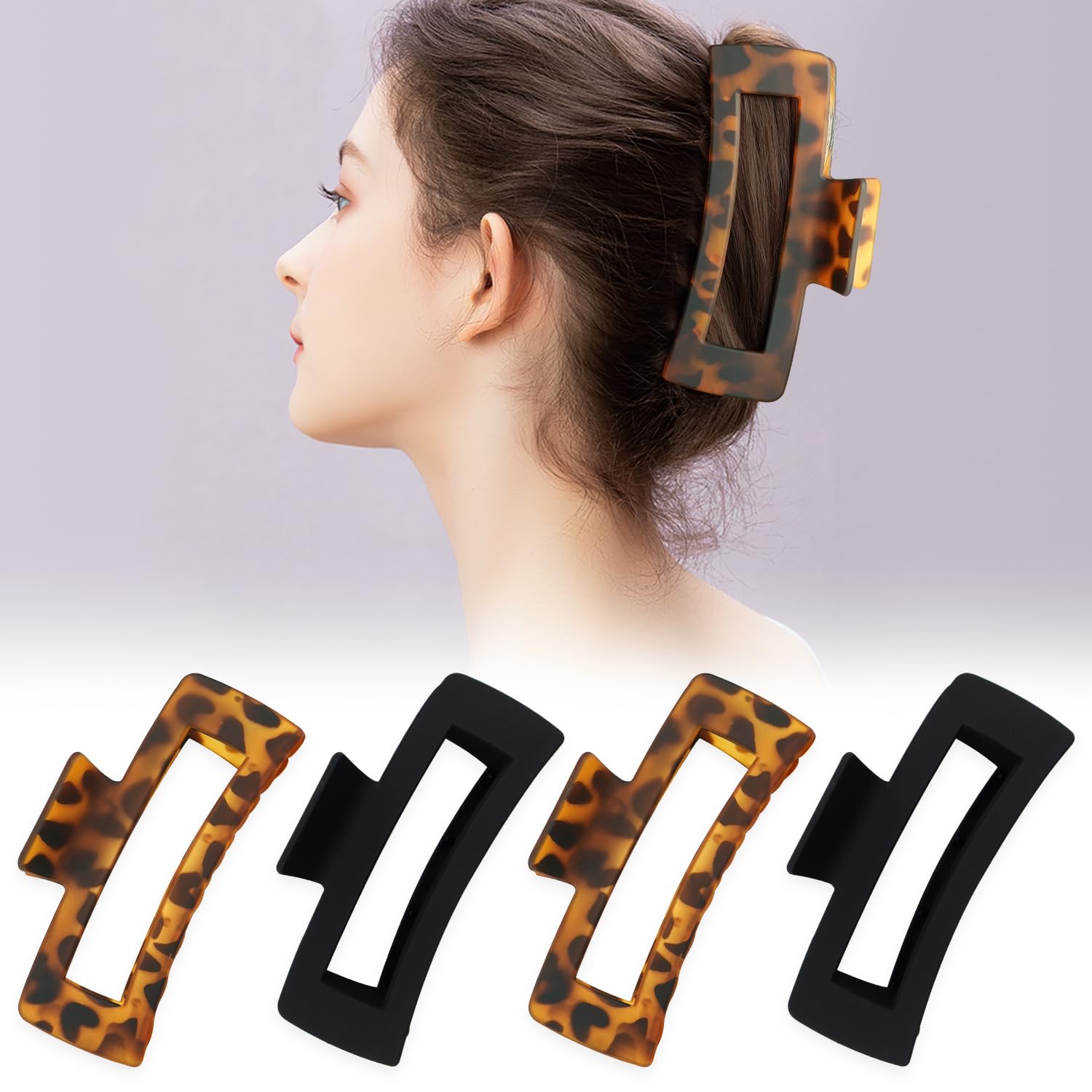MAORULU gancho extragrande tortosa, ideal para cabello grueso y rizado.