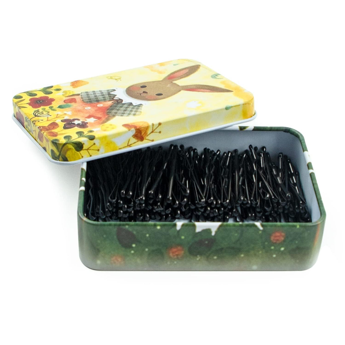 MAORULU horquillas mini negras con estuche, ideal para peinados rápidos fuera de casa