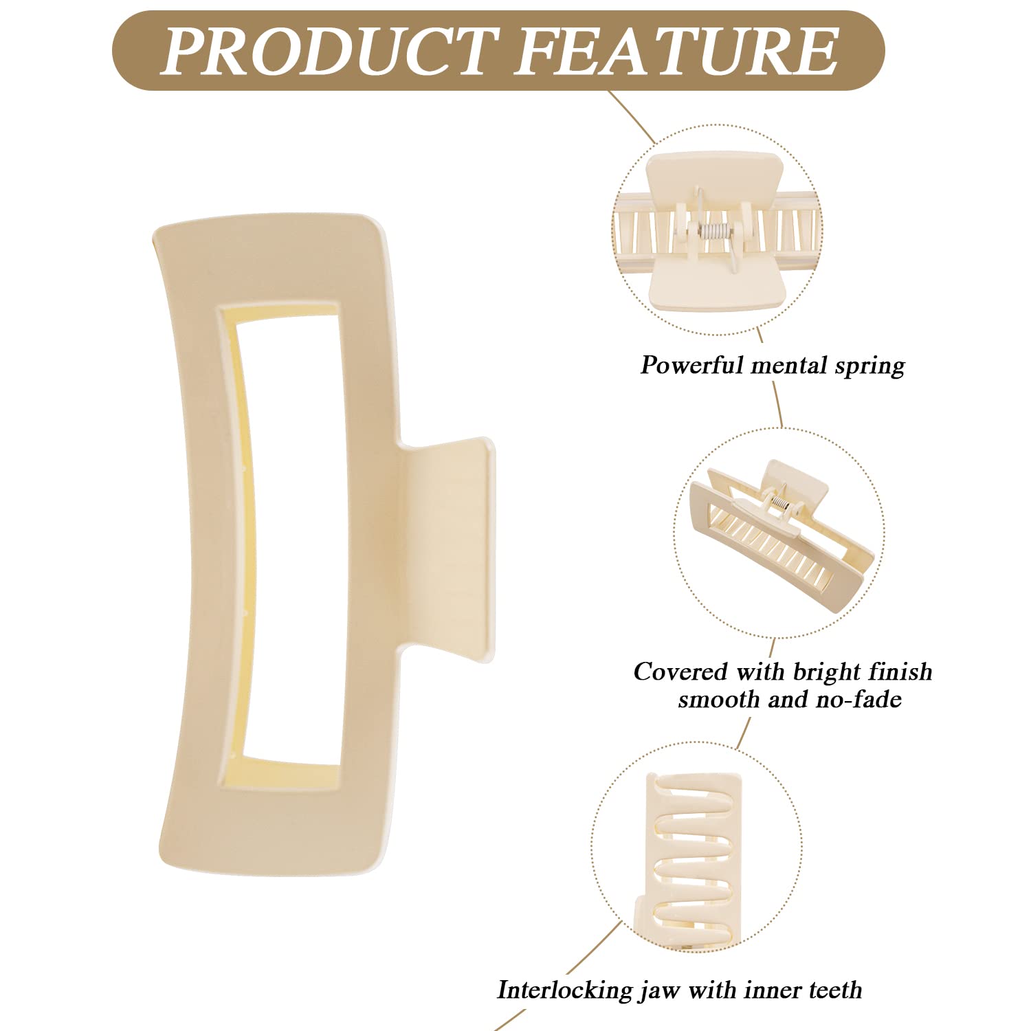 Pinza MAORULU de pelo grande, ideal para rizos y texturas voluminosas.