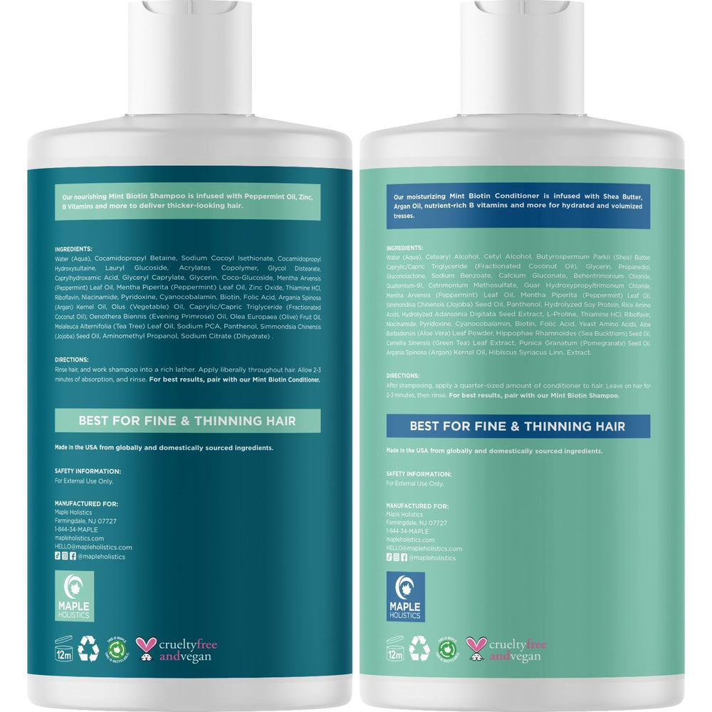 Maple Holistics aceite de argán y biotina, nutre y suaviza el cabello