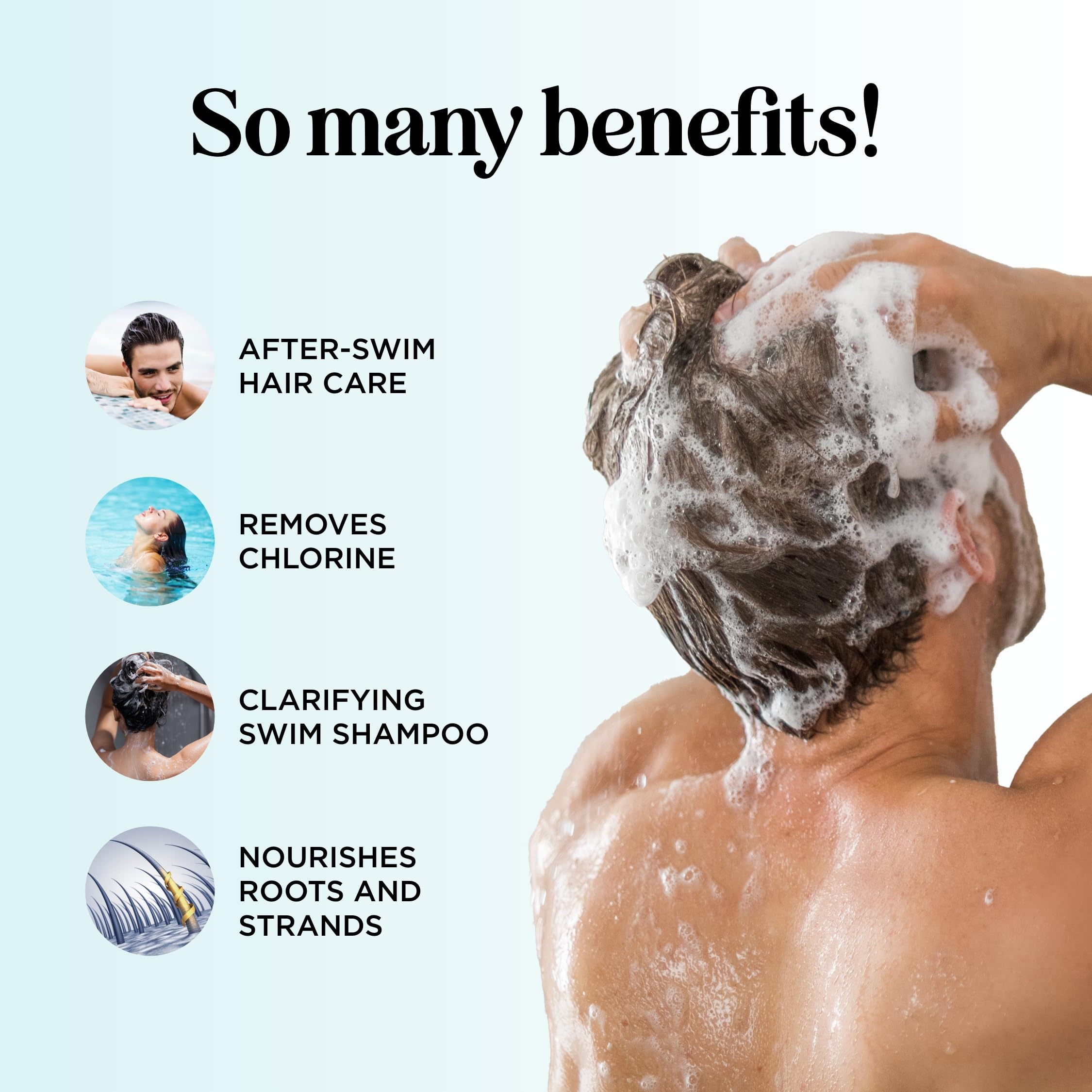Maple Holistics after-swim conditioner bottle cap for easy detangling after swimming.