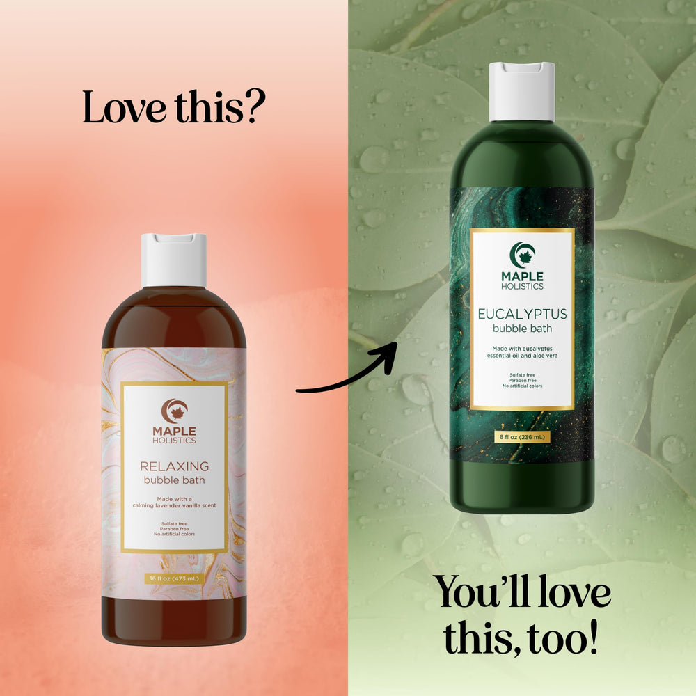Maple Holistics bano-aloe camomila para calma y hidratación.