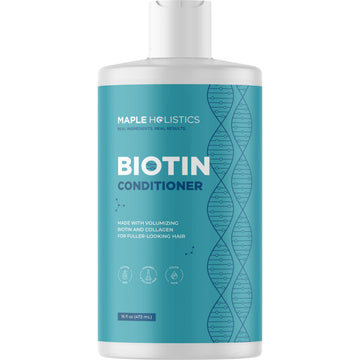 Maple Holistics Biotin Conditionneur — bouteille élégante prête pour cheveux fins et volumisés