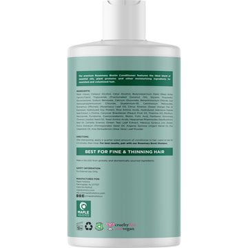 Maple Holistics Acondicionador biotina romero, ingredientes clave, hidratación profunda para cabello seco