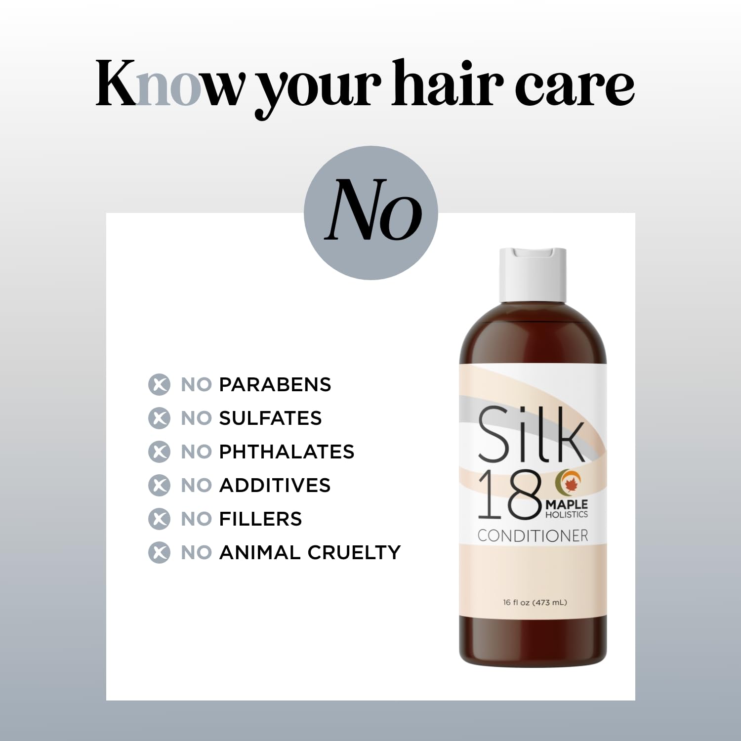 Maple Holistics Brillo y suavidad - cabello liso y brillante posible.
