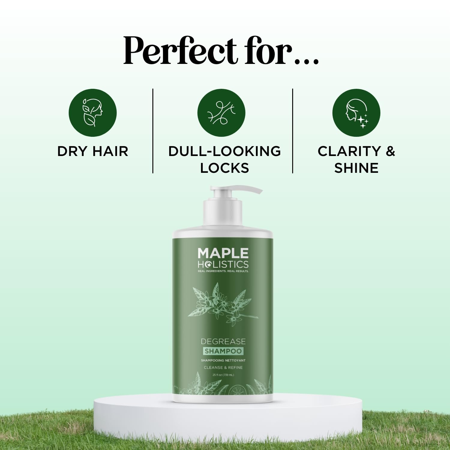 Maple Holistics Champú Clarificante: aceite de romero mejora la experiencia de cuidado capilar