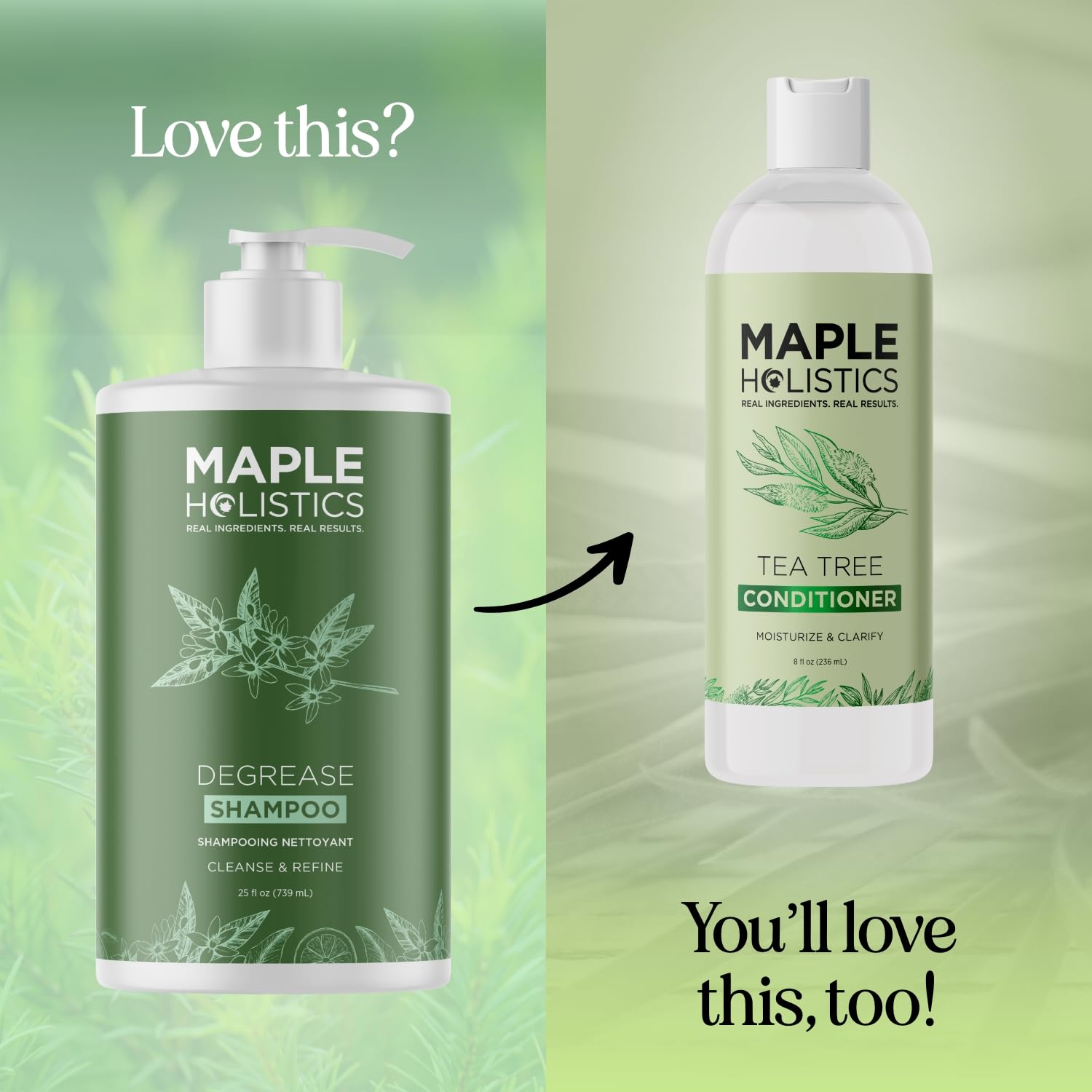 Maple Holistics Champú Clarificante: mezcla de aceites naturales para nutrición suave