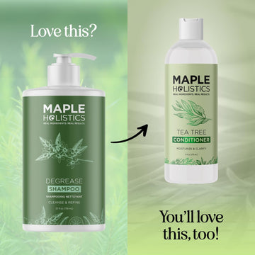 Maple Holistics Champú Clarificante: mezcla de aceites naturales para nutrición suave