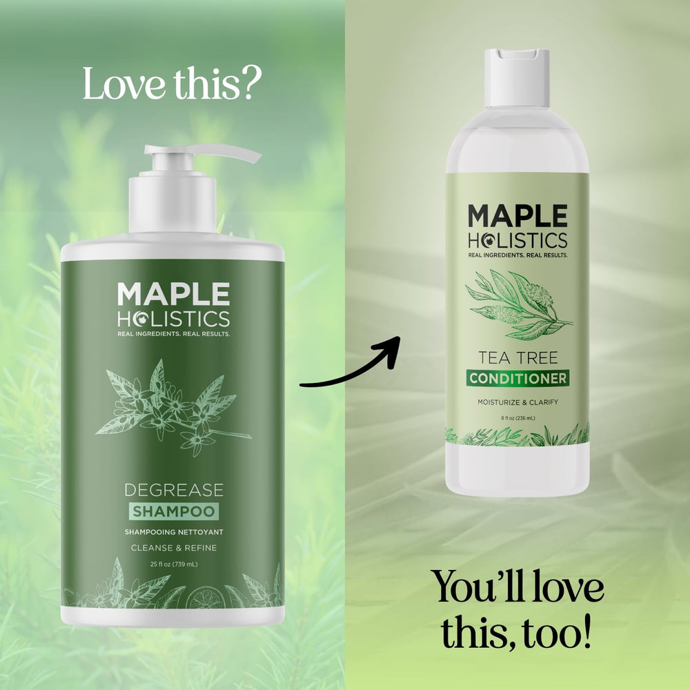 Maple Holistics Champú Clarificante: mezcla de aceites naturales para nutrición suave