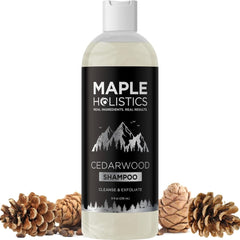 Maple Holistics Champú Clarificante, botella, purifica raíces y cuero cabelludo.