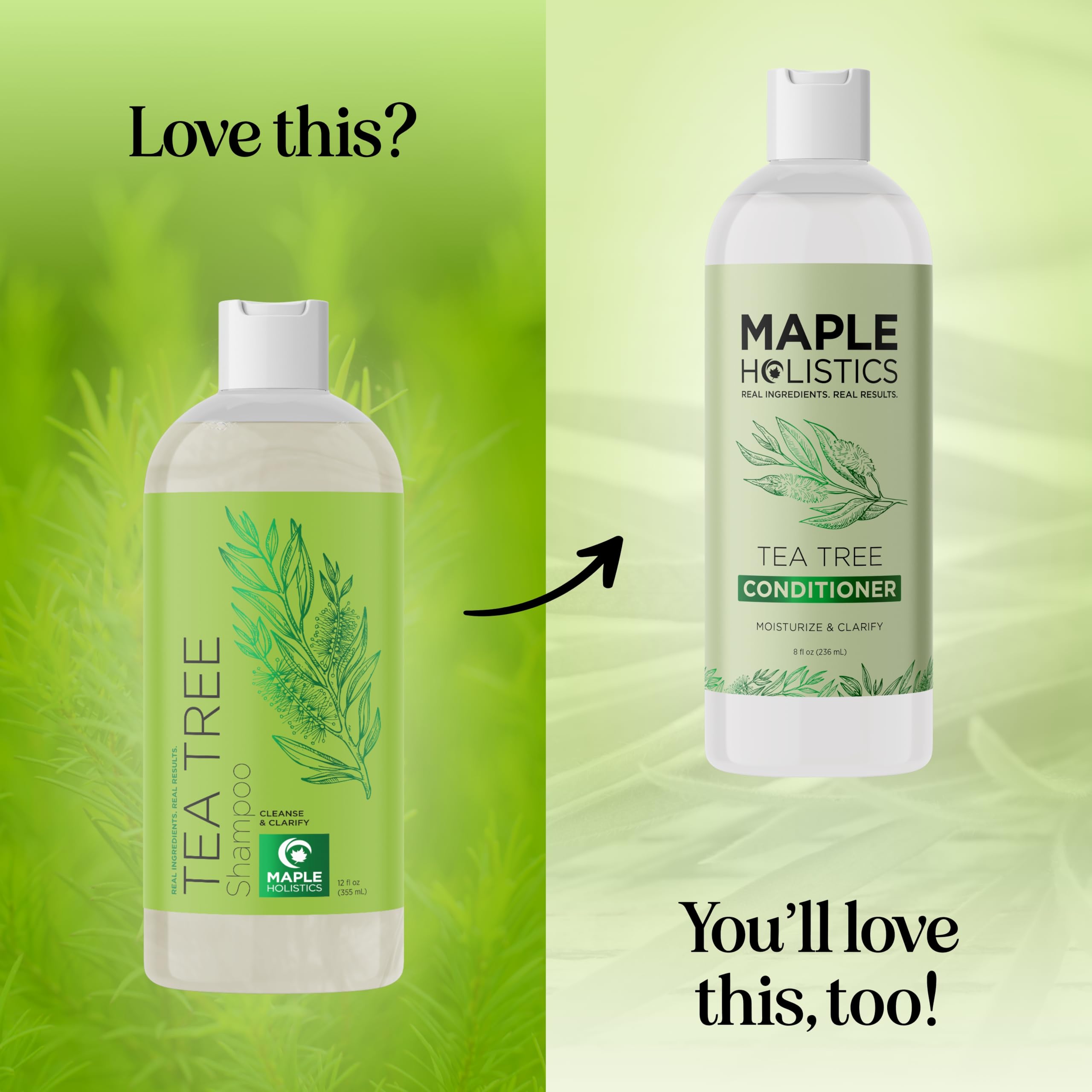 Maple Holistics Champú para cabello teñido, frasco visible