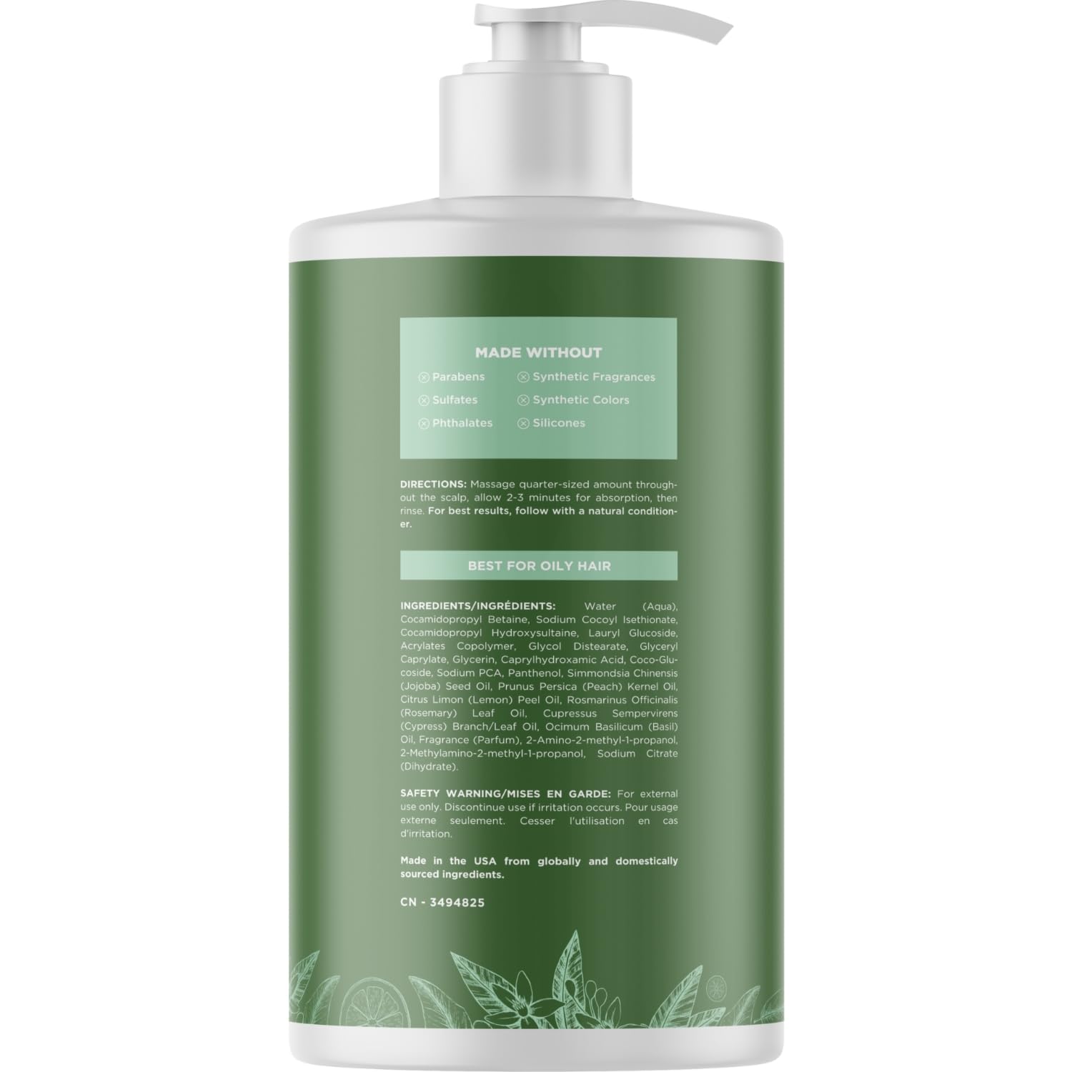 Maple Holistics Champú Clarificante: espuma cremosa para remover residuos del cuero cabelludo