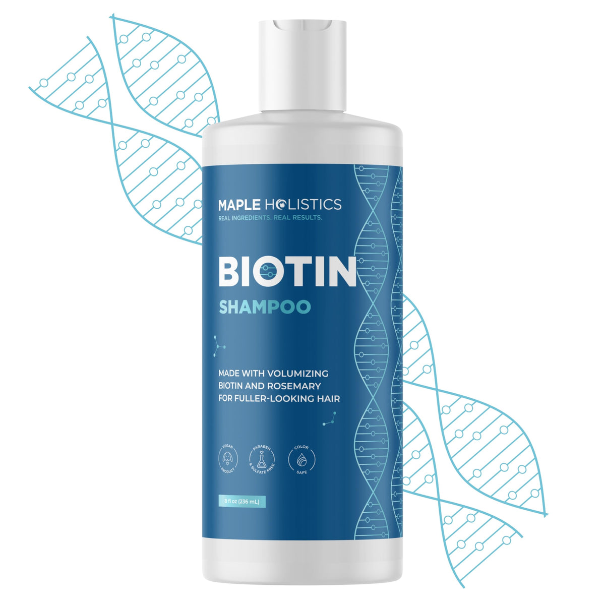 Maple Holistics champú Romero y Biotina para cabello fino, aporta volumen