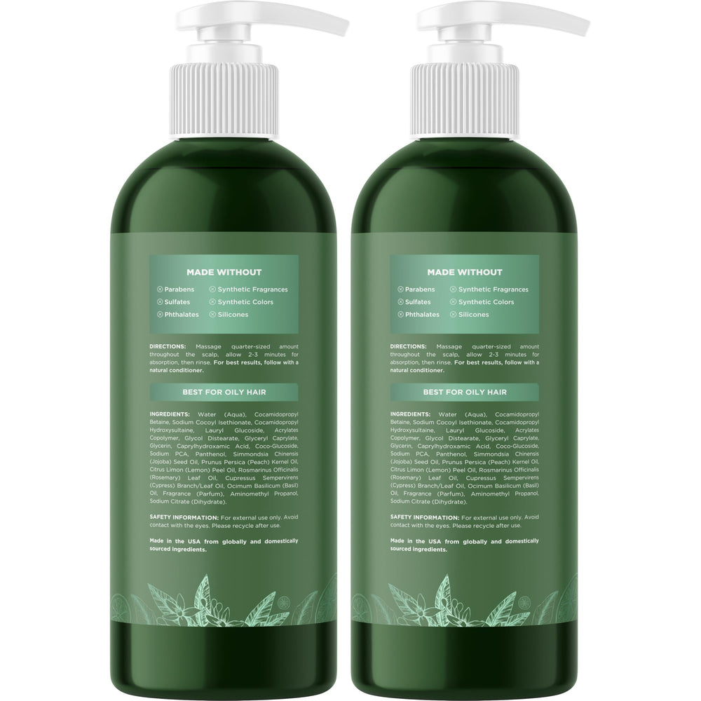 Maple Holistics Degrease champú sin sulfatos para una limpieza suave.