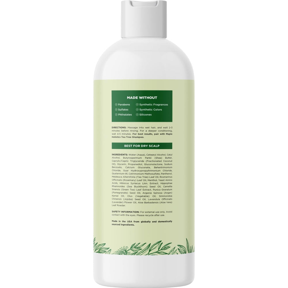 Maple Holistics acondicionador arbol de te aceites naturales lavanda romero para suavidad natural