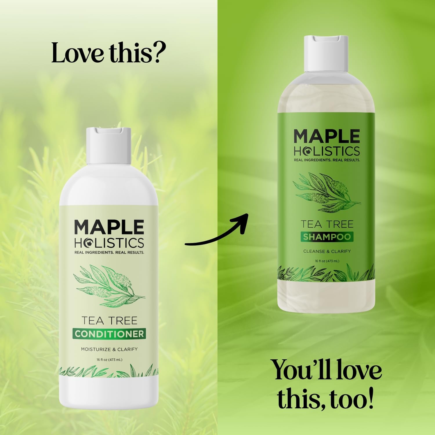 Maple Holistics acondicionador arbol de te formula sin sulfatos para cuero cabelludo sensible