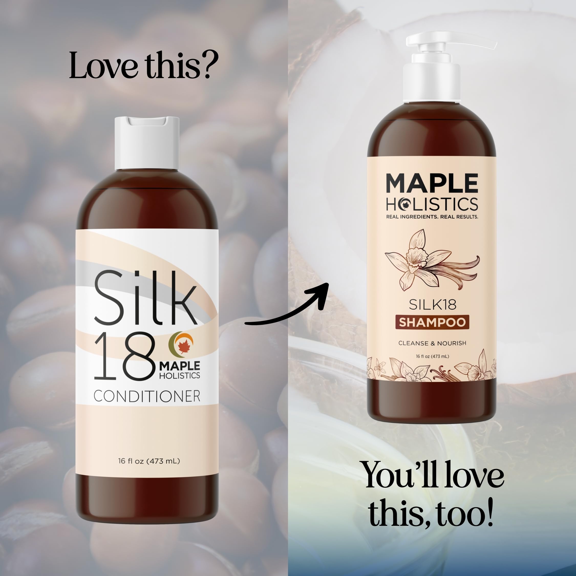 Maple Holistics Cuidado cabello teñido - sin sulfatos para color duradero y suave.
