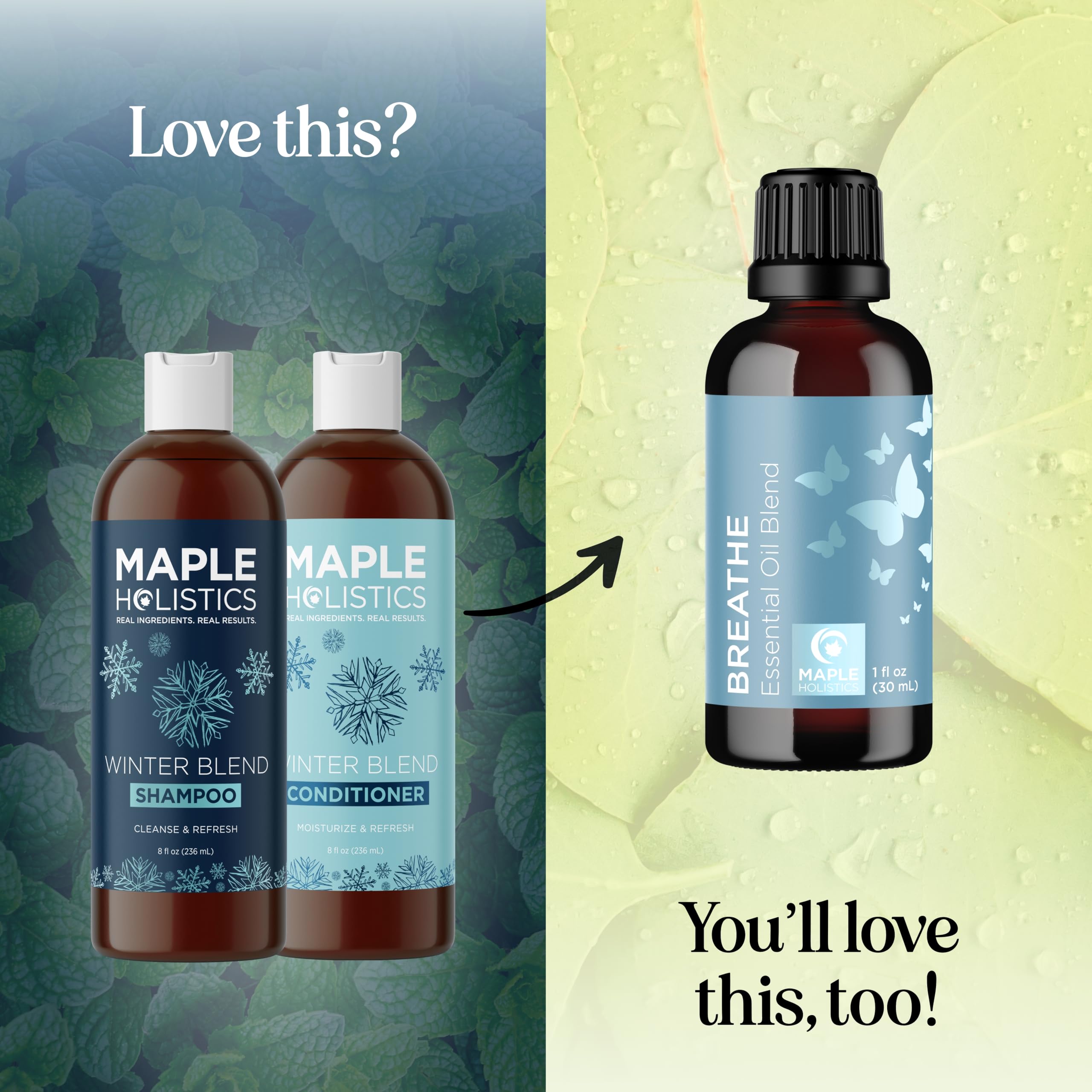 Maple Holistics Formule Naturelle Menthe – ingrédients réels pour résultats visibles et doux.