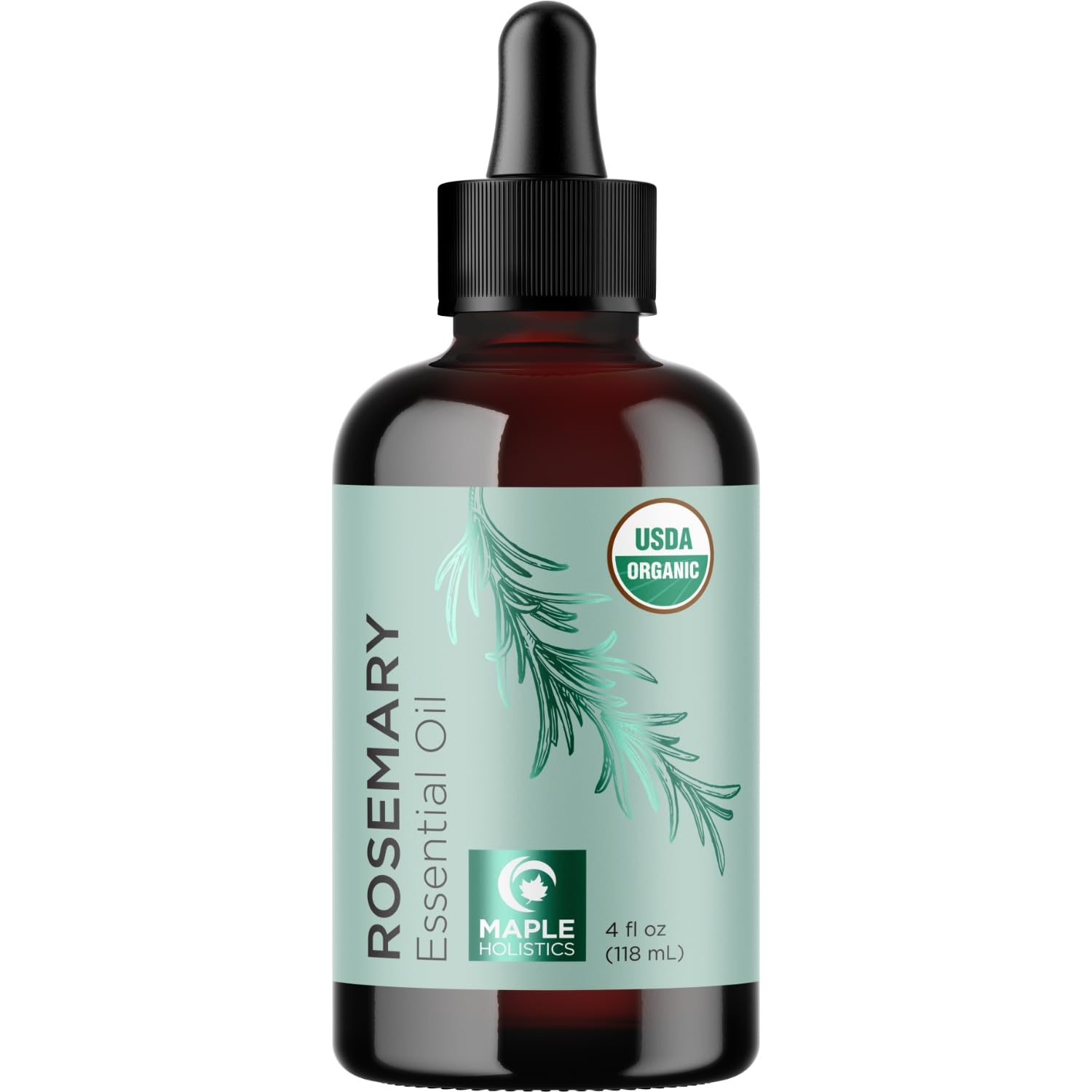 Aromathérapie Maple Holistics romarin huile diffusant une ambiance concentrée.