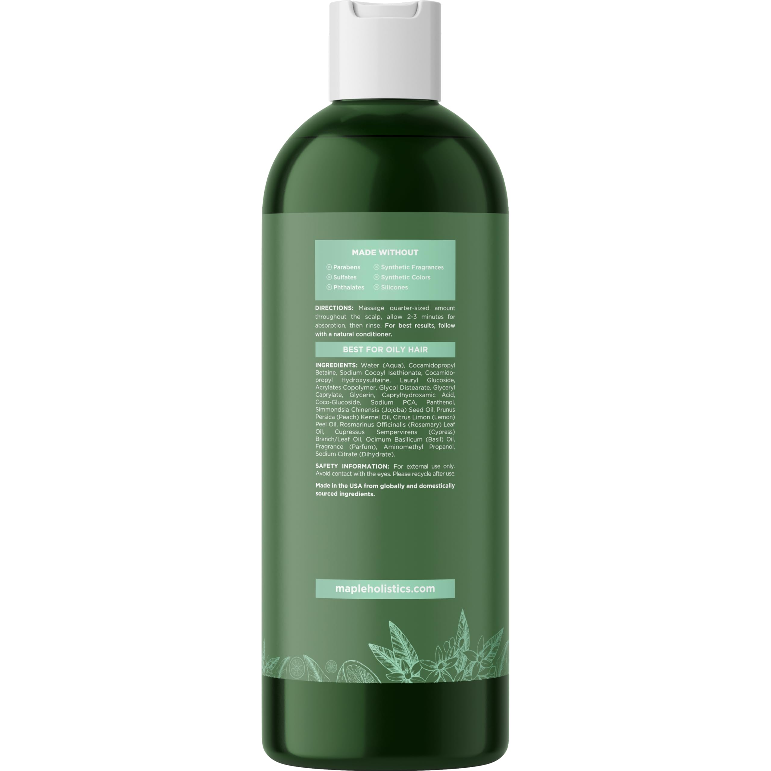 Maple Holistics jojoba, aceite para hidratación suave del cuero cabelludo