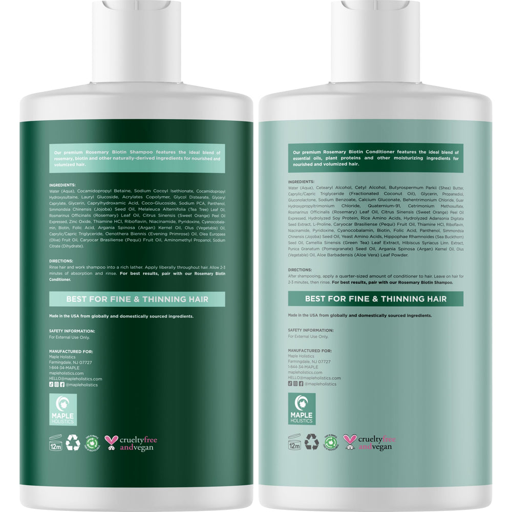 Maple Holistics ingredientes naturales romero biotina