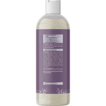 Maple Holistics Sage Rosemary Shampoo detailed label communicates essential oil ingredients.