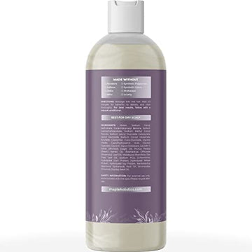 Maple Holistics Sage Rosemary Shampoo lather demonstrates deep cleansing for oily hair.